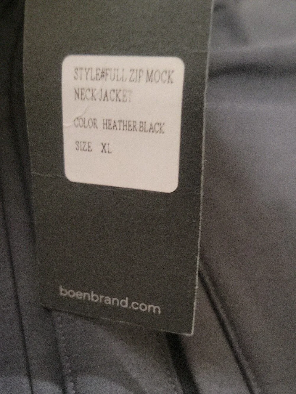 N Logo Two-Tone Men's Jacket in Black and Gray